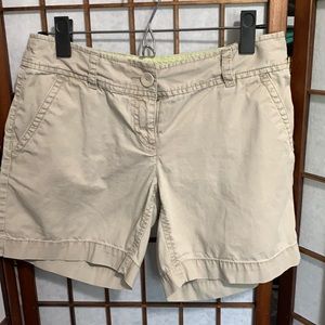 Loft Khaki Shorts 0